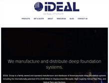 Tablet Screenshot of idealfoundationsystems.com